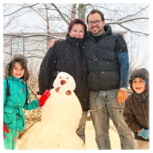 An attempt at a snowman (somewhere near Indianapolis)